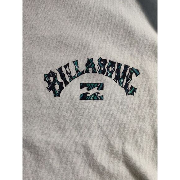 Billabong Large Premium Cotton T-shirt‎ Light Blue Back Big Logo 818 - Picture 3 of 5